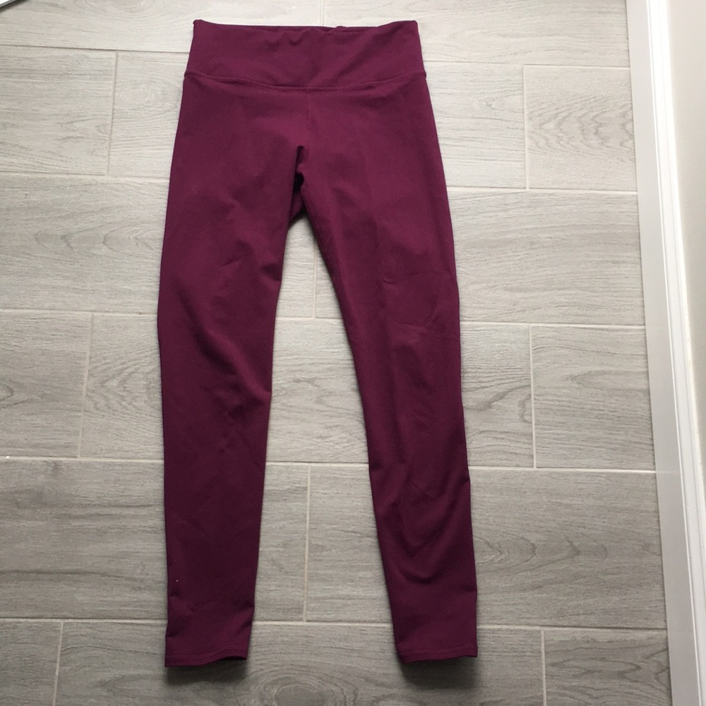 Fabletics Magenta High Waisted Workout Leggings